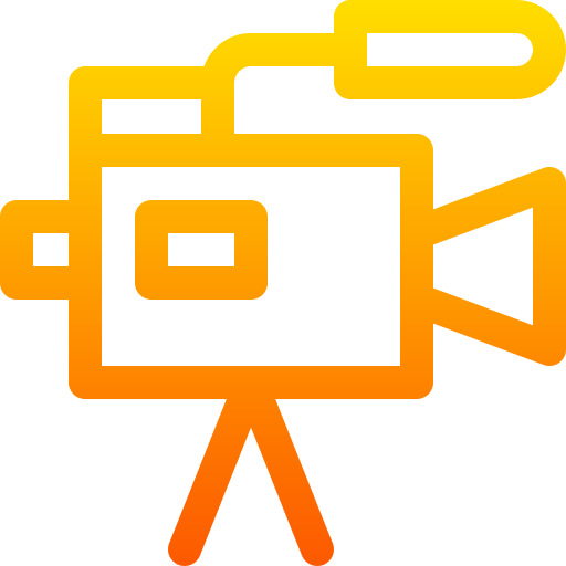 videokamera Basic Gradient Lineal color icon