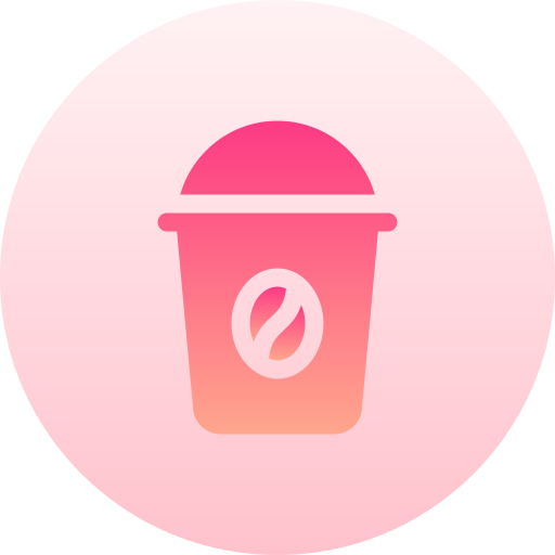 taza de café Basic Gradient Circular icono