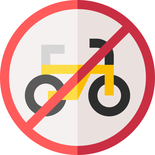 sin bicicleta Basic Straight Flat icono
