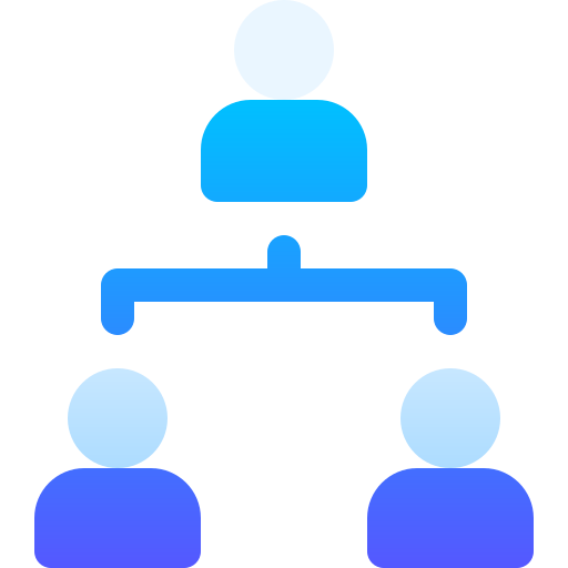 struktura hierarchiczna Basic Gradient Gradient ikona