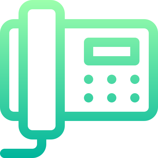 電話 Basic Gradient Lineal color icon
