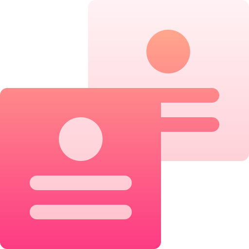 스티커 메모 Basic Gradient Gradient icon