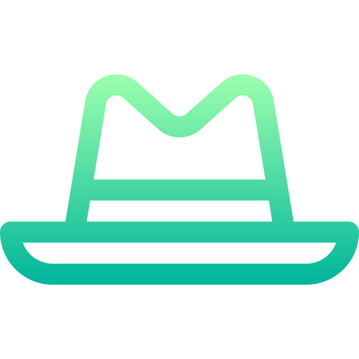 Hat Basic Gradient Lineal color icon
