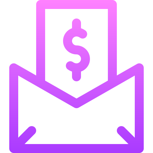 salario Basic Gradient Lineal color icono