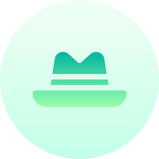 chapeau Basic Gradient Circular Icône