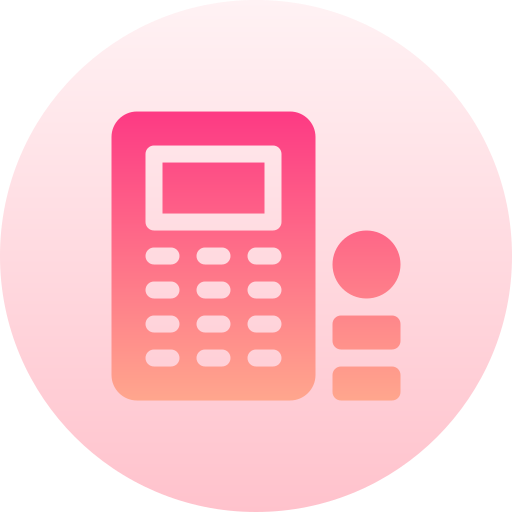 contabilidad Basic Gradient Circular icono