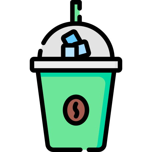 eis kaffee Special Lineal color icon
