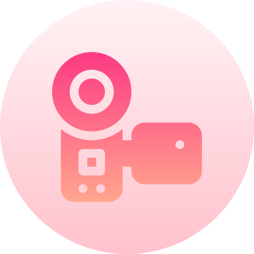 videocamera Basic Gradient Circular icona