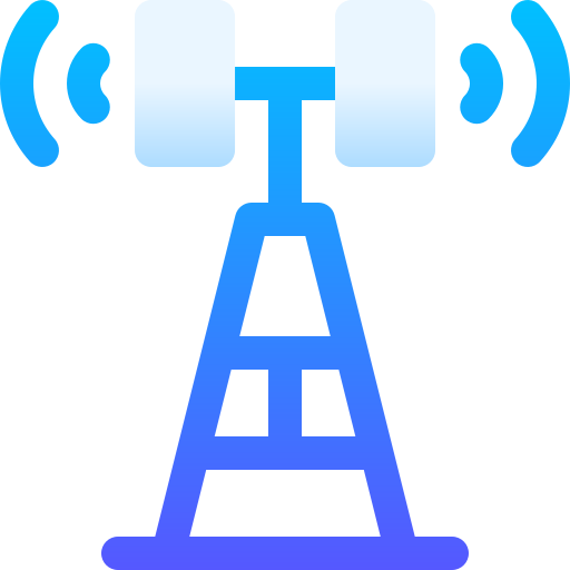 ラジオアンテナ Basic Gradient Gradient icon