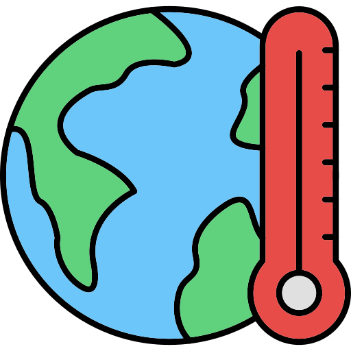 calentamiento global Generic Thin Outline Color icono