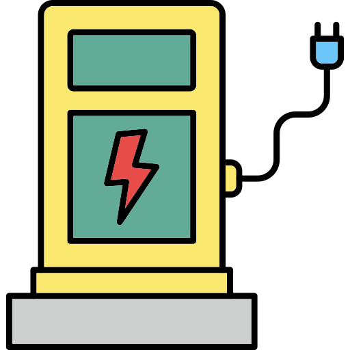 Electric charge Generic Thin Outline Color icon