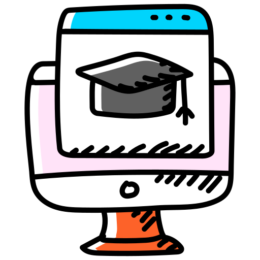 Online education Generic Hand Drawn Color icon