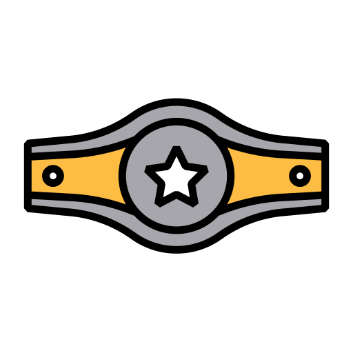 cinturón de campeón Generic Outline Color icono
