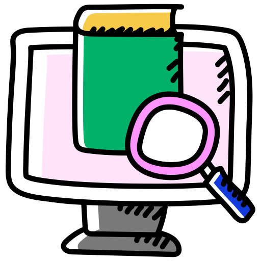 Online education Generic Hand Drawn Color icon