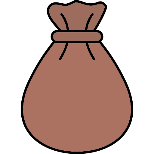 Money bag Generic Thin Outline Color icon