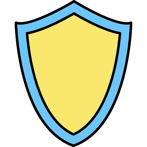escudo Generic Thin Outline Color Ícone