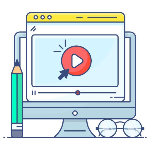 Online education Generic Thin Outline Color icon