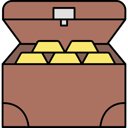 Coin Generic Thin Outline Color icon