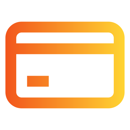 tarjetas de crédito Generic Gradient icono
