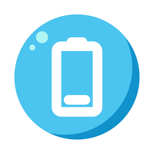 lege batterij Generic Flat icoon