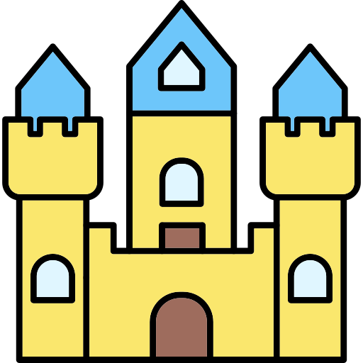 Castle Generic Thin Outline Color icon