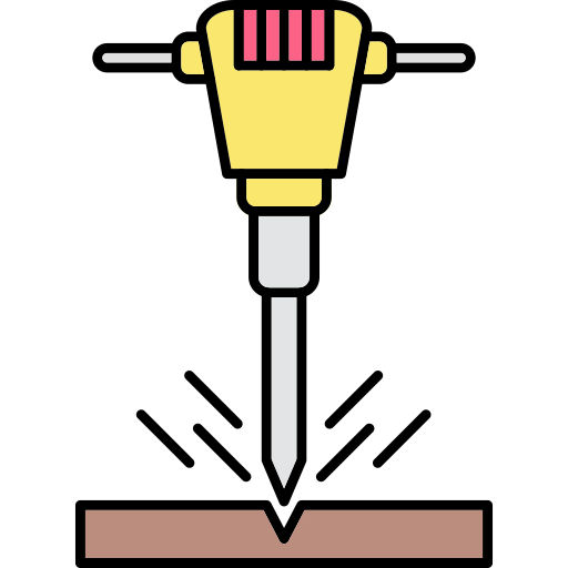 Drilling Generic Thin Outline Color icon