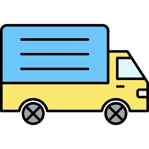 Cargo truck Generic Thin Outline Color icon