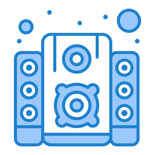 systeme audio Generic Blue Icône