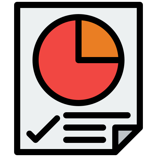Диаграмма Flatart Icons Lineal Color иконка