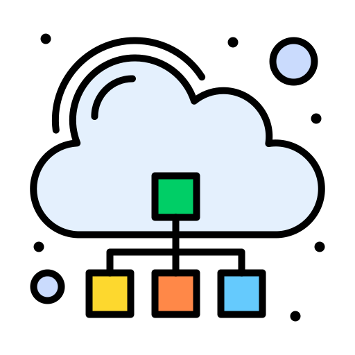 server Flatart Icons Lineal Color icon