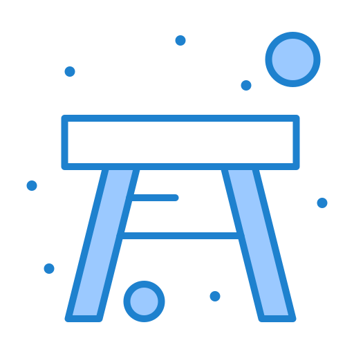 바 의자 Generic Blue icon