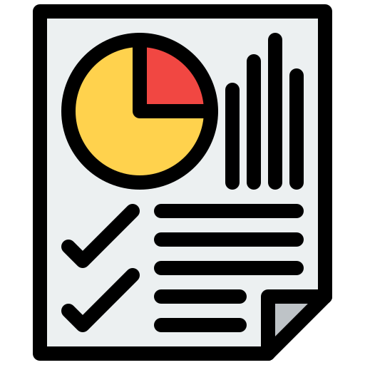 Report Flatart Icons Lineal Color icon