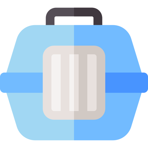 Pet carrier Basic Rounded Flat icon