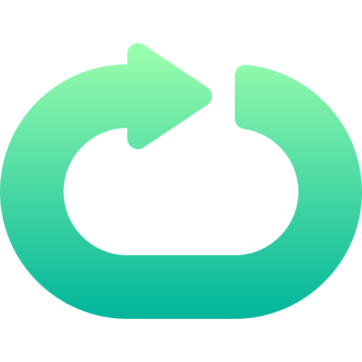 円形の矢印 Basic Gradient Gradient icon