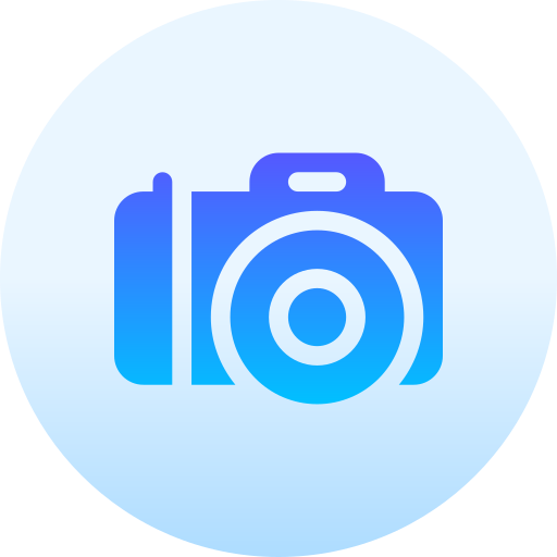 fotocamera Basic Gradient Circular icoon