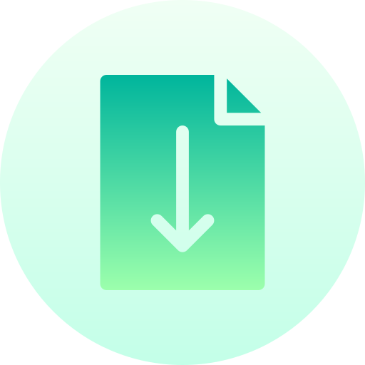 Download file Basic Gradient Circular icon