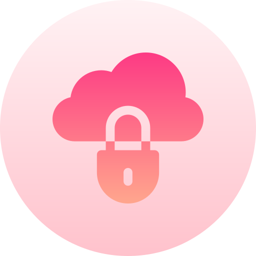 Data protection Basic Gradient Circular icon