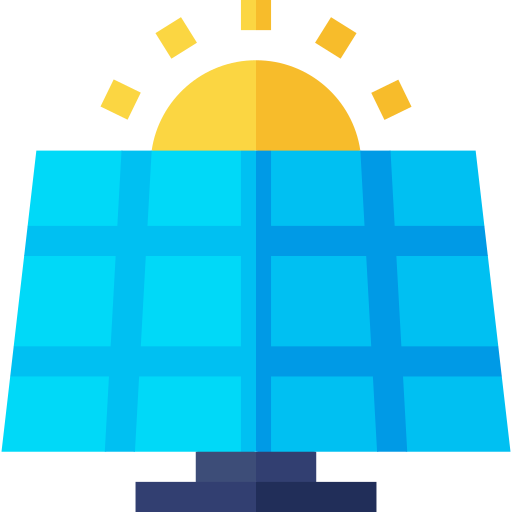 pannello solare Basic Straight Flat icona