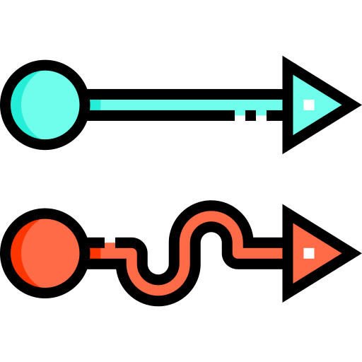 쉬운 방법 Detailed Straight Lineal color icon