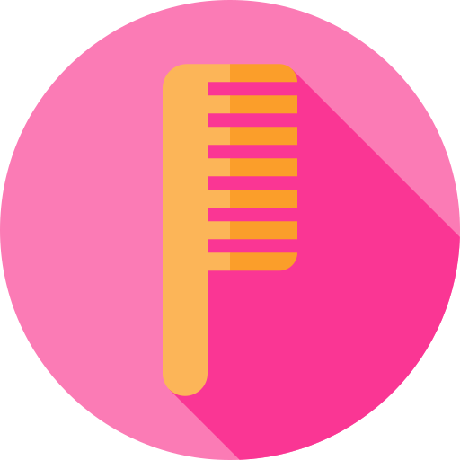 くし Flat Circular Flat icon