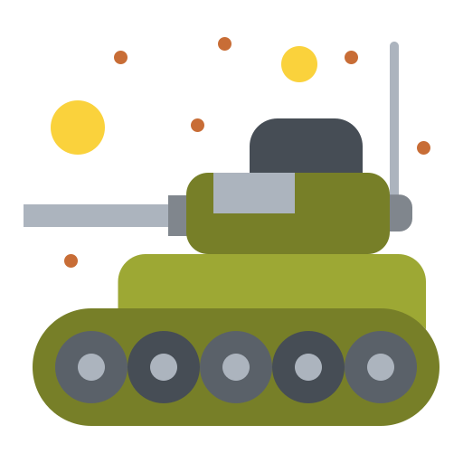 tank Flatart Icons Flat icoon