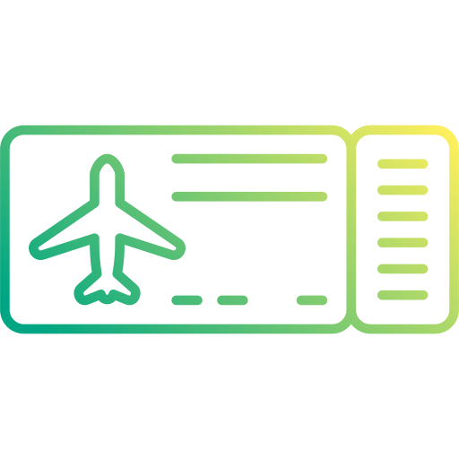 Plane ticket Generic Gradient icon