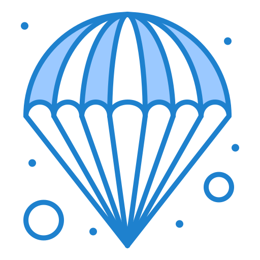 낙하산 Generic Blue icon