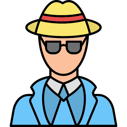 Spy Generic Thin Outline Color icon