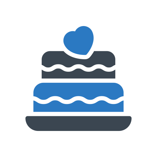 pastel de cumpleaños Generic Blue icono