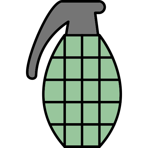 수류탄 Generic Thin Outline Color icon