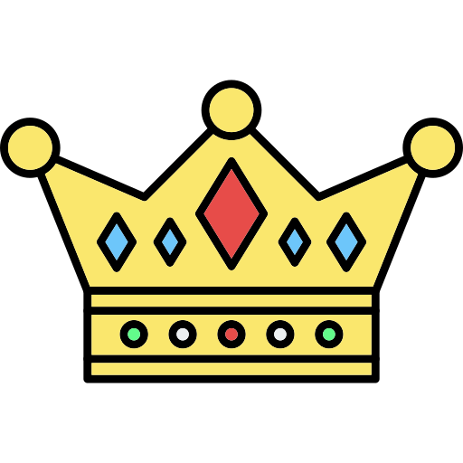 Monarchy Generic Thin Outline Color icon
