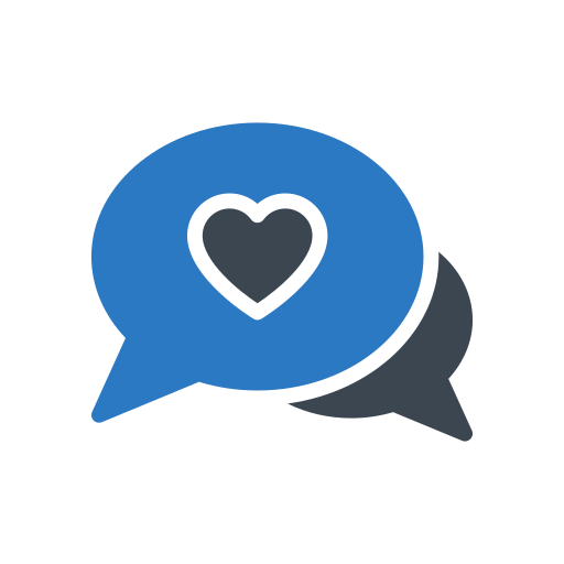 Love message Generic Blue icon