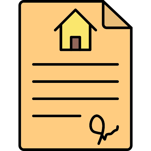 Contract Generic Thin Outline Color icon