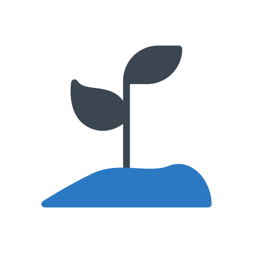成長する種子 Generic Blue icon